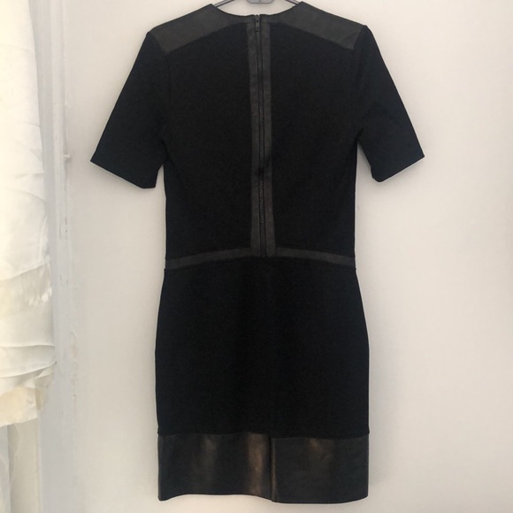 Helmet Lang | Ponte and Leather Dress - Picture 2 of 4